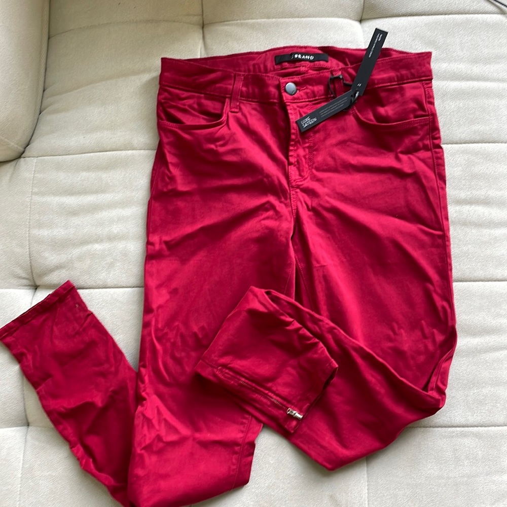 NWT JBRAND Luxe Sateen 8428 Mid-Rise Ankle Crop SIZE 27